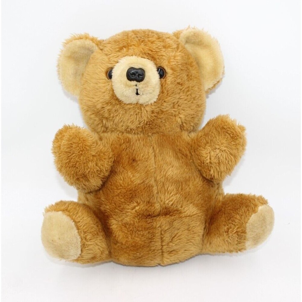 1979 DAEKOR Pot Belly Brown Teddy Bear Plush Korea 14" Vintage Electronic Batter